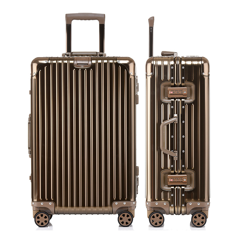 Valise en alliage d'aluminium et de magnésium Valise à roulettes en alliage d'aluminium Cadre en aluminium Valise en métal en aluminium Valise de voyage_voghion.com
