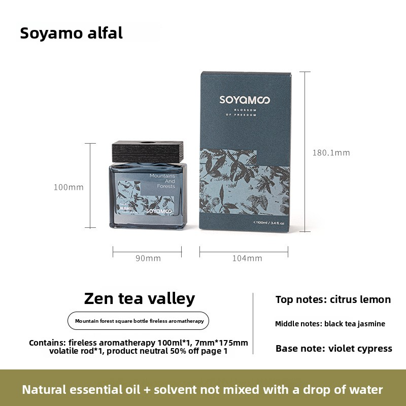 100ml Flameless Aromatherapy For Home & Hotel, Long-Lasting Scent In Zen Tea / Jade Breeze / Sandalwood (Eco-Friendly Liquid, 60-90 Days Fragrance)​_voghion.com