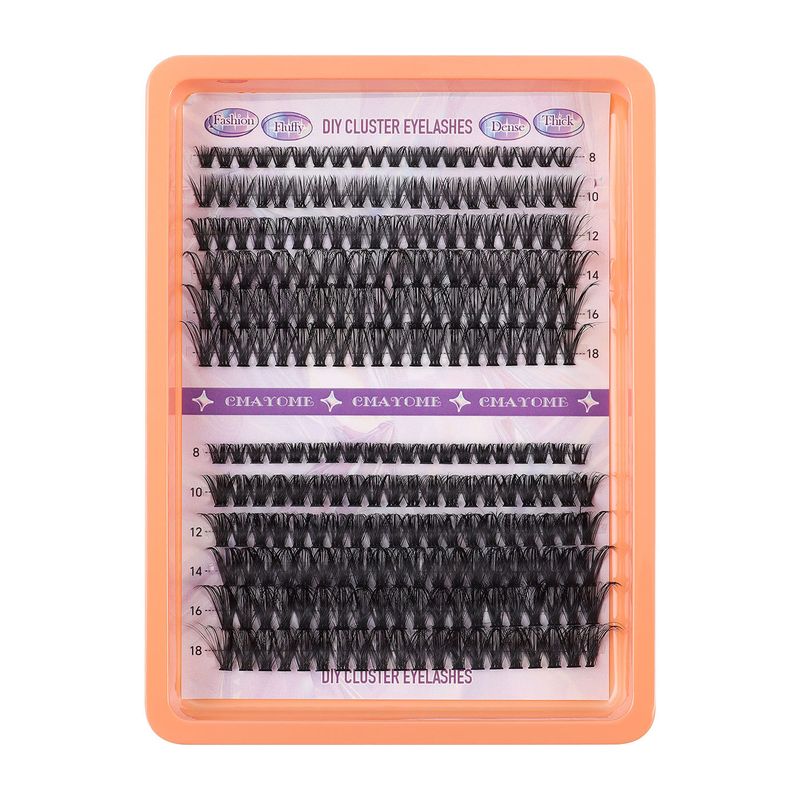Schönheit & Gesundheit Falsche Wimpernverlängerung Anzug Einzelnes Haarbüschel 280 Büschel Dichtes Make-up Großes Auge D Gekräuselte Wimpern_voghion.com