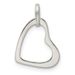 Sterling Silver Polished Open Heart Pendant_voghion.com
