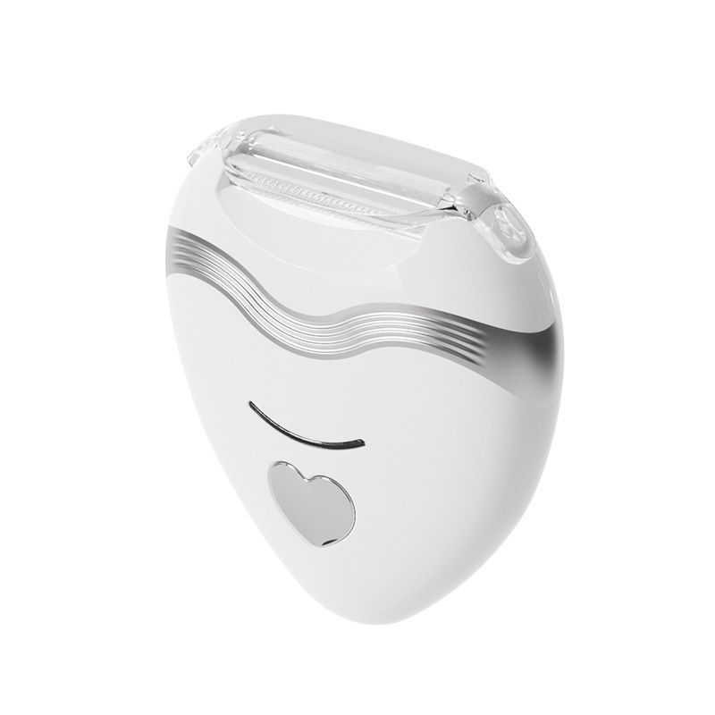 Tondeuse électrique en forme de cœur pour femme - Mini rasoir indolore pour épilation du maillot et du corps, utilisation humide/sèche_voghion.com