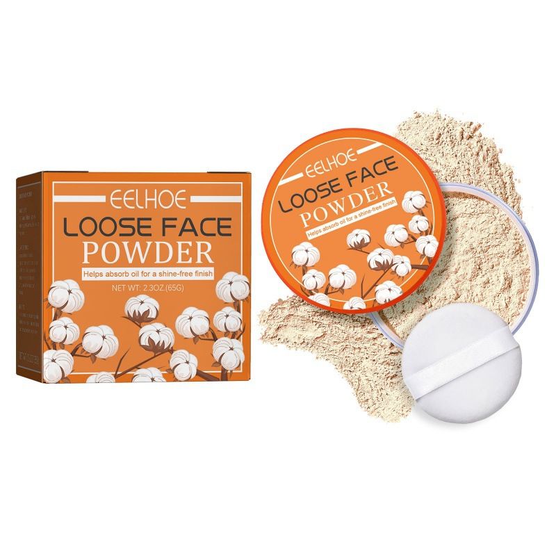 EELHOE Loose Waterproof, sweatproof, non-removable, light, delicate, and lightening fine lines, natural concealing, contouring and setting powder_voghion.com