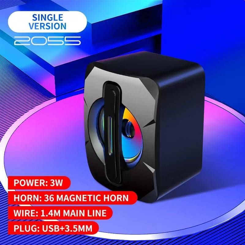 K2053 asztali laptop világító kis hangszórók USB vezetékes mini mélynyomó asztali kis audio_voghion.com