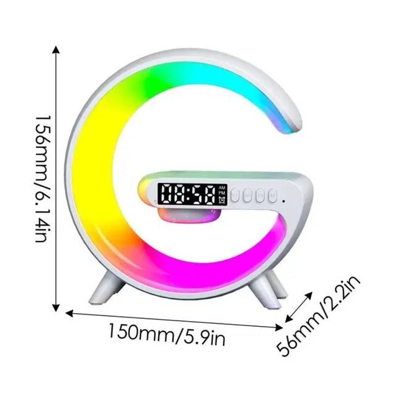 Bluetooth Speaker Clock Charger Small Night Large G Wireless Charging Atmosphere Light_voghion.com