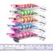 11g 10cm Simulation Lure 5 Colors Plastic With Hook Fishing Bait No. 2.5 Luminous Wooden Shrimp_voghion.com