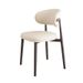 Modern Minimalist Backrest Leather Leisure Restaurant Horn Meeting Home Soft Cushion Dining Chair_voghion.com