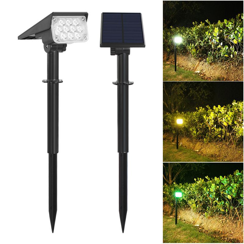 Solar Powered LED Garden Lights, Waterproof Outdoor Landscape Lighting For Yard, Patio, Lawn – 20 White LEDs (6000K) Or 10 RGB Color-Changing​​_voghion.com
