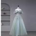 Elegant Off-Shoulder Ball Gown – A-Line Tulle Dress For Concerts, Recitals & Formal Events (XS-3XL)_voghion.com