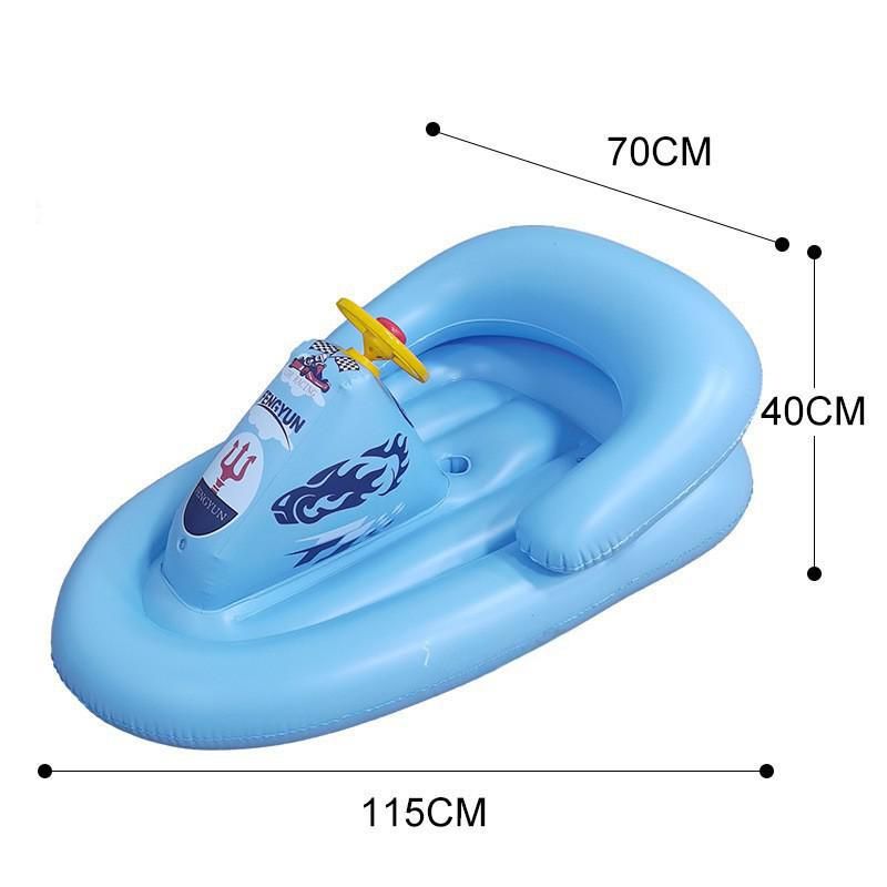 Moto acuática inflable con pistola de agua y asiento flotante estilo carreras para niños y adultos, ideal para piscinas y lagos._voghion.com