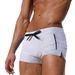 European And American Men's Swimming Trunks, High-waisted Tight-fitting Lace-up Briefs, Fashionable Solid-color Five-inch Casual Pants_voghion.com