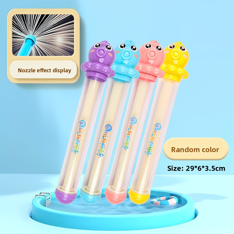 Pull & Spray Water Gun Toy - Lightweight Splash Blaster For Outdoor Fun, Pool, Beach & Backyard Games (Easy To Use, Random Color, BPA-Free Plastic)​_voghion.com