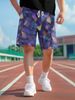 Unbeatable Quality Unbeatable Quality Men's Trendy Fitness Running Sports Basketball With Printed Design And Fragmented Pattern Shorts_voghion.com