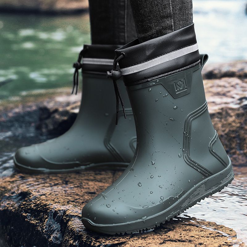 Ūdensnecaurlaidīgi gumijas zābaki ar caurulīti, izmērs 40-44_voghion.com