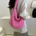 Ladies Quilted Padded Underarm Women Pleated Bubbles Shoulder Ba Tote Bucket Designer Bag Ruched Cloud Shopping_voghion.com