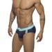 UXH Men's New Sexy Side Stripe Sports Fashion Triangle Swim Trunks Solid Color Close-fitting Nylon Fitness Swimming_voghion.com