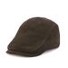 Spring, autumn and winter genuine leather hats for men and women sheepskin suede single style forward duck tongue beret thin trendy casual warm_voghion.com