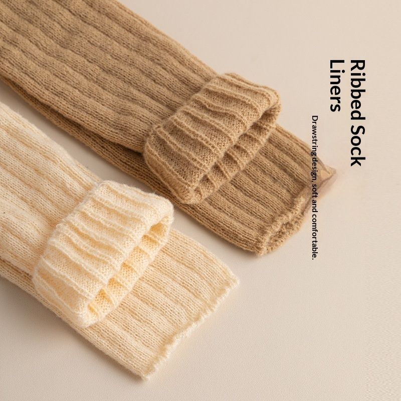 Voyage Autumn Winter Fashion For Women, Fuzzy Warm Pile Striped Socks, Knitted Leg Warme, Snow Boot Matching Fleece Sock_voghion.com