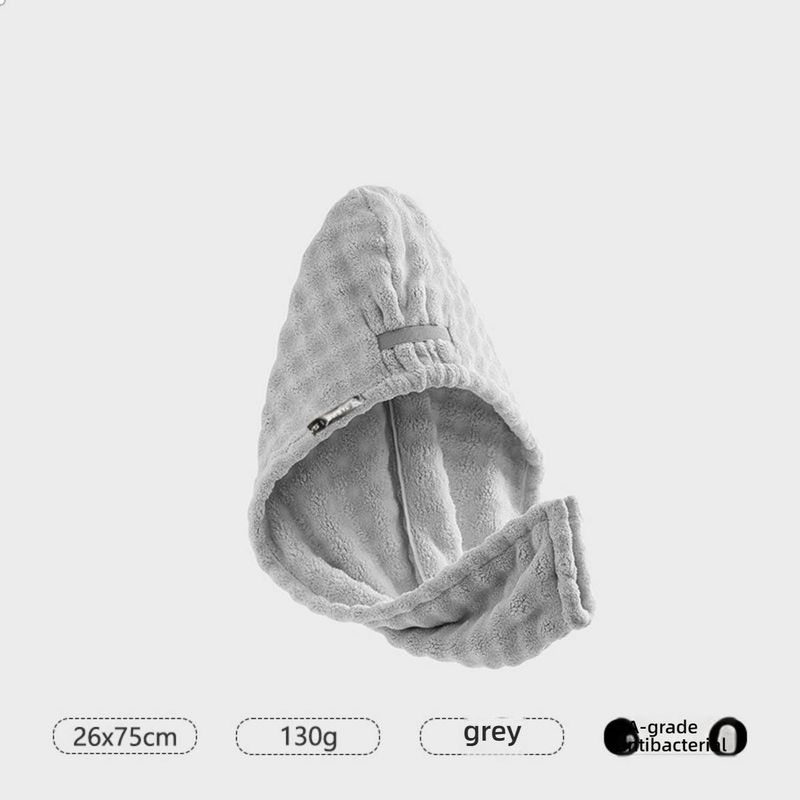 Doppellagige Haarhaube aus weichem Fleece – extra dick und schnelltrocknend, super saugfähig, ideal zum sanften Trocknen der Haare._voghion.com