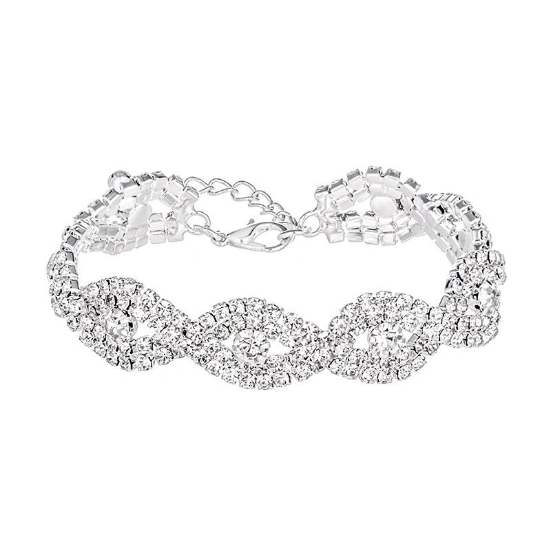 Hot Selling Armband Voor Vrouwen Modieuze Meerlaagse Kristallen Bruidssieraden_voghion.com