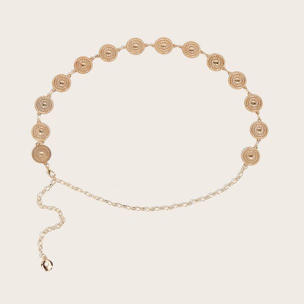 Damen Dekorativer dünner, einfacher, hundert passender Kleid-, modischer Taillenketten-Gürtel für kleine Röcke_voghion.com