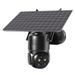 Câmera de segurança solar com zoom de 8x - Visualização remota sem fio no celular, visão noturna e detecção de movimento por IA (sem necessidade de Wi-Fi, IP65 à prova de intempéries)_voghion.com