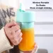 420ml bærbar juicer med sugerør USB elektrisk rustfrit stål frugtjuicer kopekstraktor blender juicemaskine maskine til køkken_voghion.com