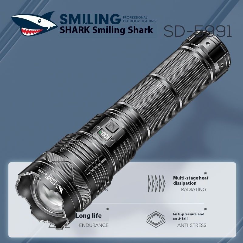【 Brand Review 1.062 Million+】 White Laser Strong Light Charging Super Bright Outdoor Long-range Multi-functional Sky_voghion.com