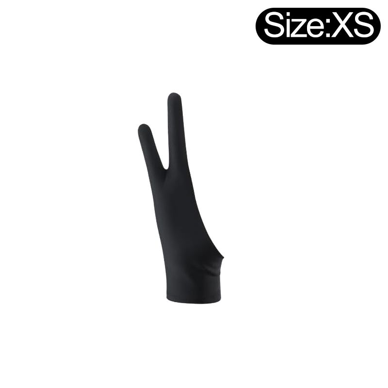 Guantes de dos dedos antitáctiles para pantalla de tableta iPad, para pintar, suministros de arte, dibujo, derecha/izquierda._voghion.com