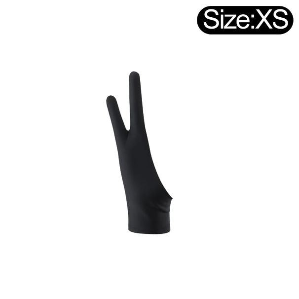 Guantes de dos dedos antitáctiles para pantalla de tableta iPad, para pintar, suministros de arte, dibujo, derecha/izquierda._voghion.com