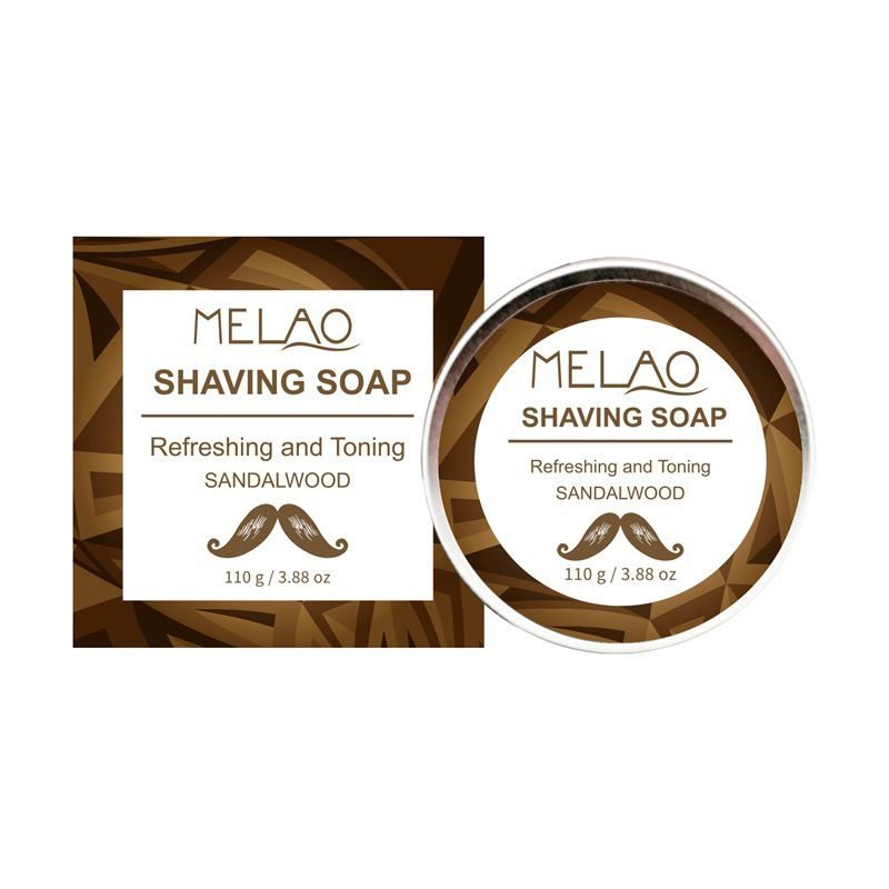 110g crème de rasage professionnelle Anti-allergie savon de rasage moussant hydratant rasoir barbier hommes savon de rasage crème_voghion.com