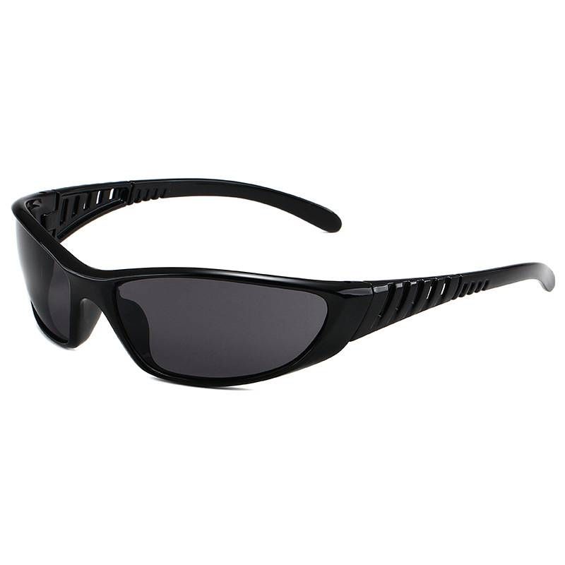 Y2K silver sunglasses colorful skeleton glasses futuristic technological sense spicy girl net red sunglasses cycling glasses_voghion.com