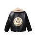 Kinderkleidung Kinder Plüsch Lederjacke Jahreszeiten Tops Frühling Herbst Winter Jungen Mode Freizeitjacke_voghion.com