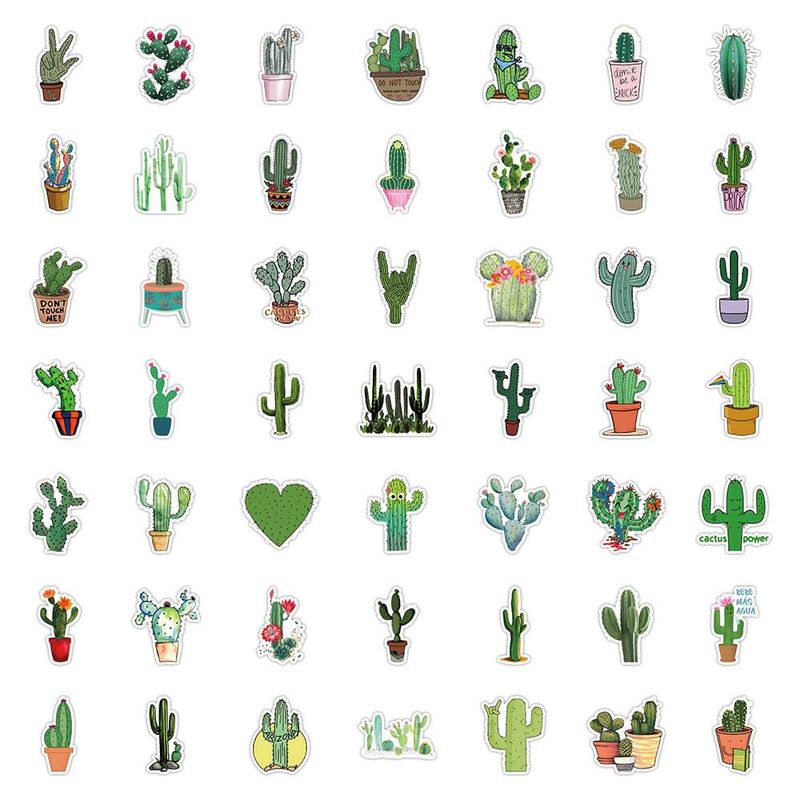 540pcs, Graffiti Stickers,1.18in Cactus Computer, Mobile Phone, Notebook, Planner Stickers, Gift Packaging And Sealing Stickers_voghion.com