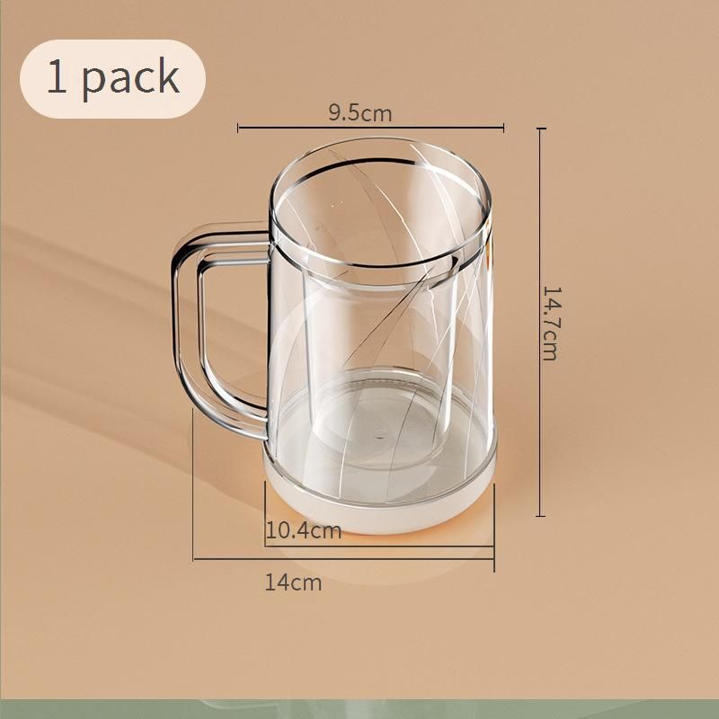 Summer Chilling Glass Tumbler - Insulated Beer & Iced Tea Cup With Ergonomic Handle_voghion.com