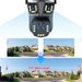 360° Panoramic WiFi Security Camera With 20x Zoom, 5-Lens System, Remote Viewing, Night Vision, Outdoor/Indoor Use,_voghion.com