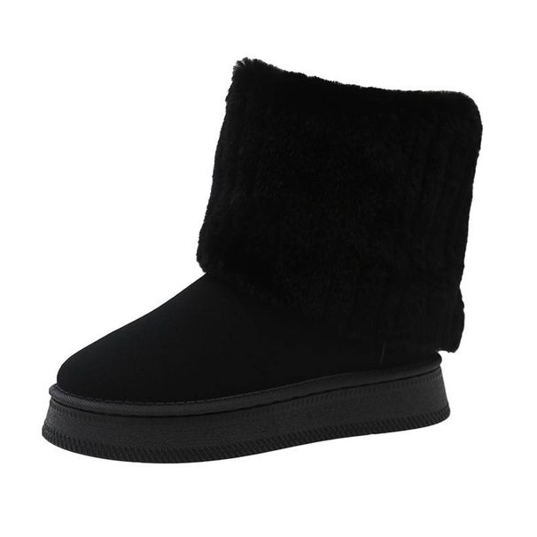 Women's Platform Snow Boots – Chunky Winter Shoes (Faux Fur Lined & Non-Slip)_voghion.com