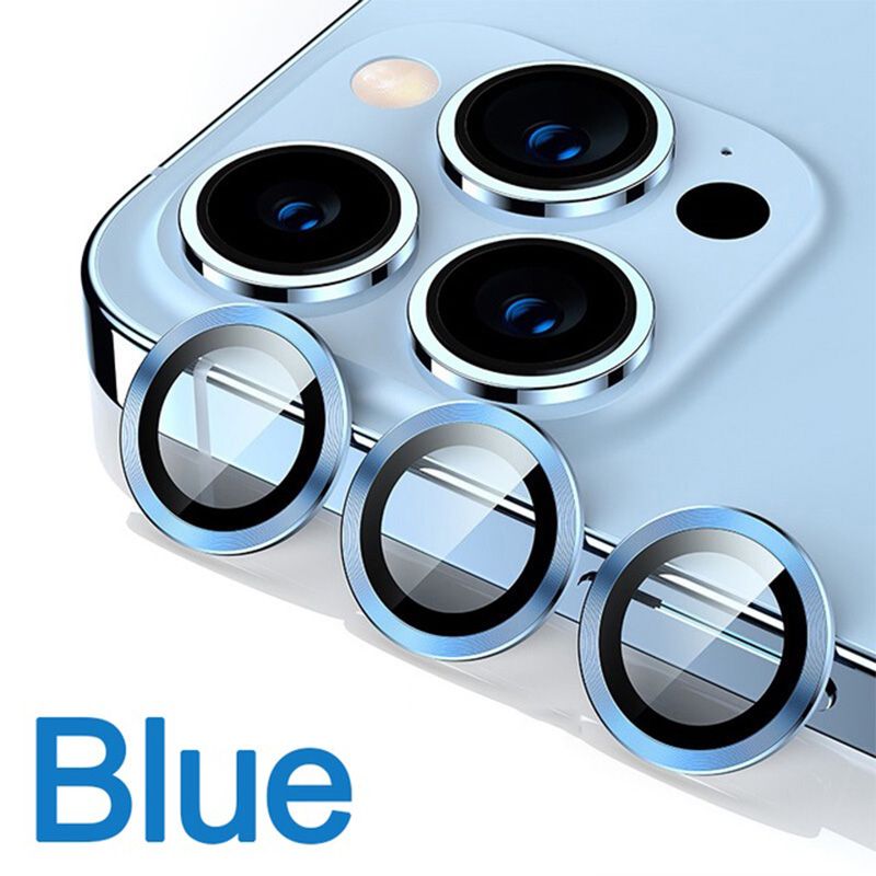 3PCS Metall-Kameraobjektivglas für iPhone 14 Pro Max 14 Plus Metallobjektiv-Displayschutz für iPhone 13 12 11 Pro Max 13 Mini Glas_voghion.com