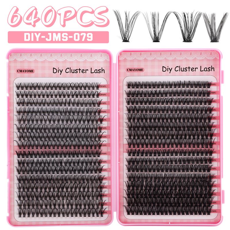 False Eyelashes Diy Single Tuft Hair Large Capacity 50d 60d Curly Thick Mixed False Eyelashes_voghion.com