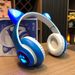 Magic Child Glowing Head-Mounted Wireless Bluetooth Cat Ear Girl Gaming Headphones Review Listening Learning Headset_voghion.com