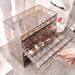 Boîte de rangement transparente pour bijoux, organiseur familial, tiroir de rangement multicouche, grande capacité pour bagues, boucles d'oreilles, colliers_voghion.com
