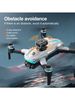 Drone RC portable avec moteur S160, système d'évitement d'obstacles, vol stationnaire, autonomie de 10 min, portée de 80 m, vidéo HD 480p et contrôle._voghion.com