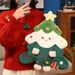 "45cm Fluffy Christmas Tree Plush Toy - Soft Holiday Decor With Hanging Ornaments & Lightweight Design"_voghion.com