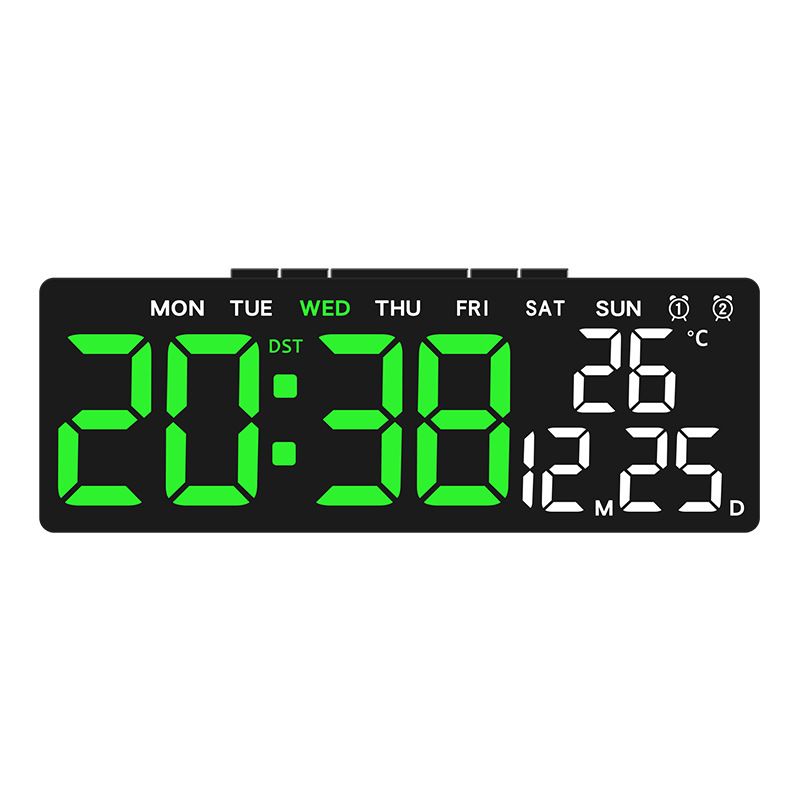 New Multifunctional Simple LED Digital USB Output Bedside 5510 Alarm Clock_voghion.com