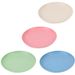 Eco-Friendly Wheat Straw Dinner Plates Set - Modern Round Dishes For Everyday Use, Microwave Safe, Ideal For Gifting (Blue, Pink, Beige, Green)_voghion.com