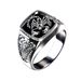 Bague créative en relief pour homme, motif totem gravé, motif scorpion venimeux_voghion.com