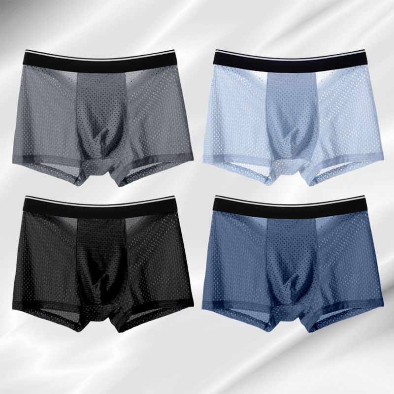 Shorts Boxer Modal Masculino Fino de Verão Confortável e Respirável_voghion.com