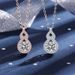 vendita calda collana in argento S925 per donna D colore diamante 1 carato moissanite ciondolo zucca moda produttore per conto dei beni_voghion.com