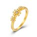 Daisy titânio aço feminino anel de luz luxo design sentido moda viajante mão jóias_voghion.com