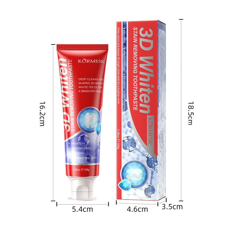 KORMESIC3D Toothpaste 100g Toothpastes Original Breath Fresh Toothpaste_voghion.com