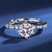 Tancise Classic Moissanite Silver Ring Ladies Jewelry Wedding Promise Party Gift_voghion.com